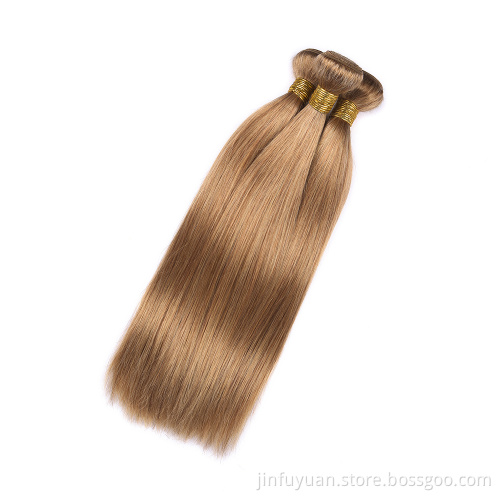 Brazilian color Hair Weave Bundles27# Color Human Hair 10-24 inch Hair Extension